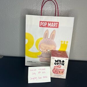 Authentic pop mart wild but cutie; vanilla cutie